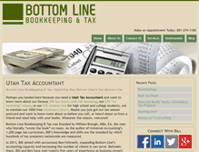 Tablet Screenshot of bottomlineslc.com